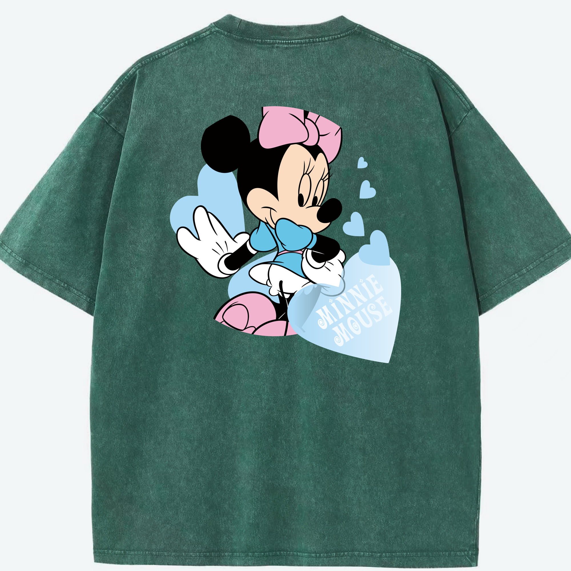 （画像用） ミッキーマウス Mickey Mouse 綿100% ヴィンテージ風 半袖Tシャツ（背面プリント）